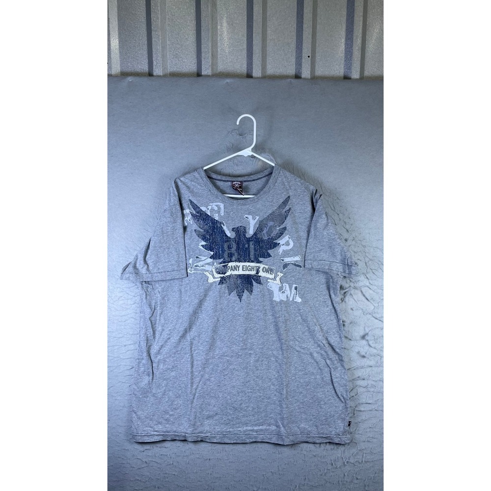 Company 81 Graphic T-Shirt Mens XL Gray Excellent Short Sleeve Eagle Print Tee